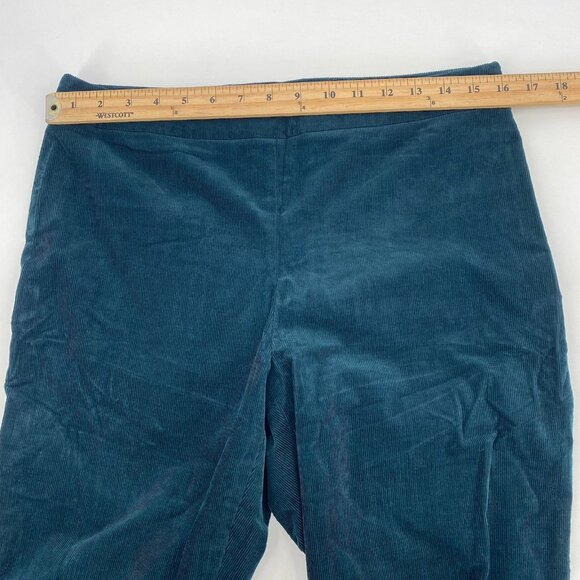 Theory Size 12 Green Poplar High Waist Stretch Oslo Corduroy Skinny Pants - Picture 6 of 15